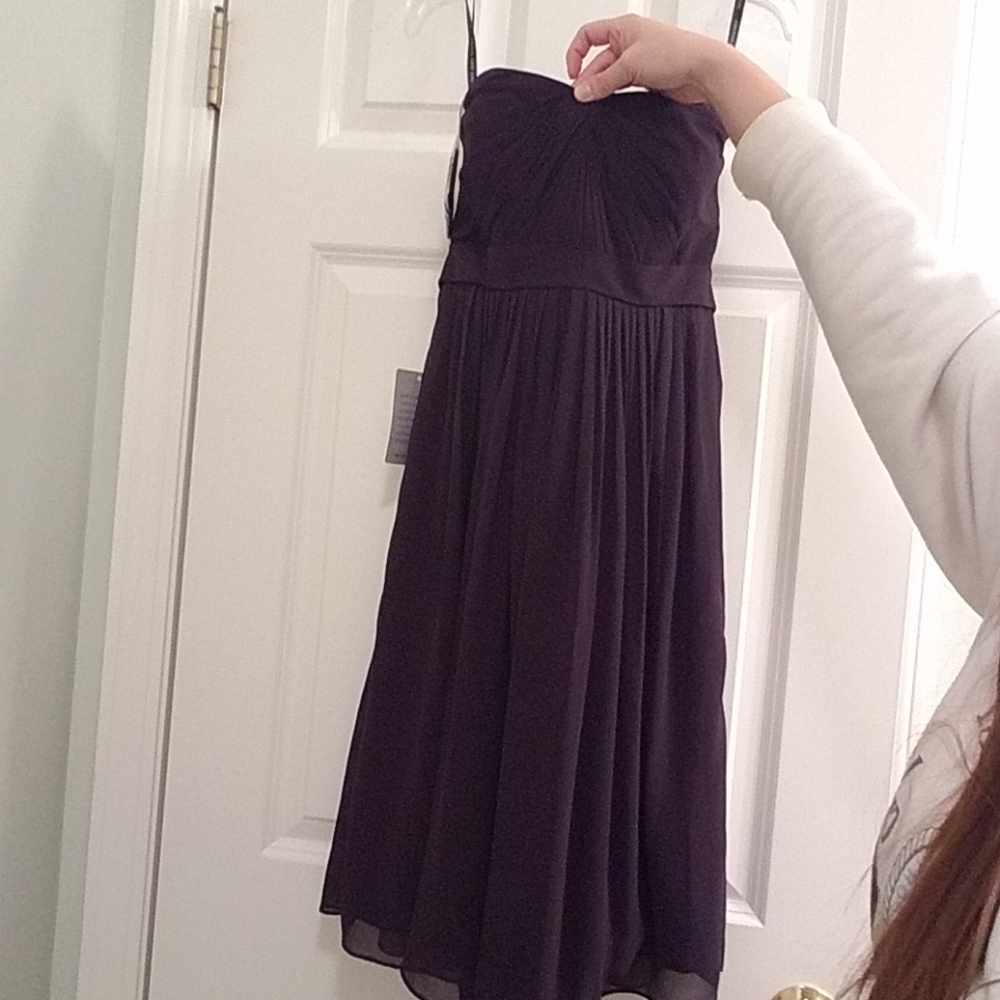 NWT!!! dark purple short formal dress.